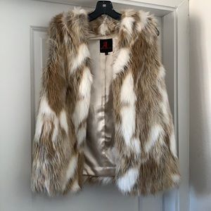 Adrienne Landau Faux Fur Vest